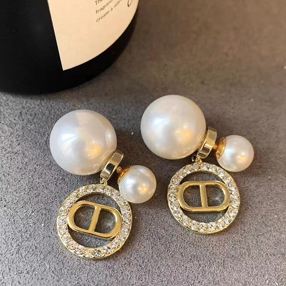 Reversible pearl earrings - Picture 5 of 5